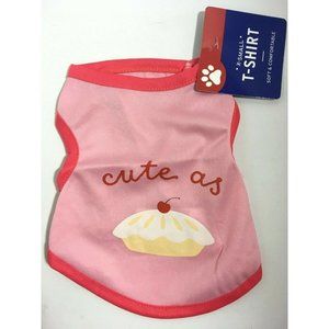 X-Small Pet Dog Cat Pink T-Shirt  Sweet as Pie NEW 21PT004